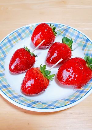 少しだけ作りたい☆いちご飴-レシピのメイン写真