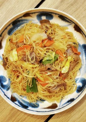 スープカレー焼きビーフン-レシピのメイン写真