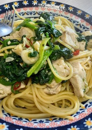 簡単～バジルソースのペペロンチーノ～-レシピのメイン写真