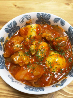煮込むだけ!鶏もも肉のトマト缶煮込み-レシピのメイン写真
