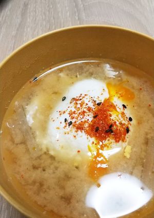 トロ～リ半熟卵が美味しい♪大根の味噌汁-レシピのメイン写真
