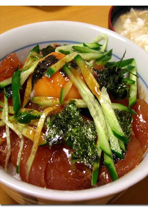 簡単っ！マグロ ♪ 韓国風～♪ ユッケ丼-レシピのメイン写真