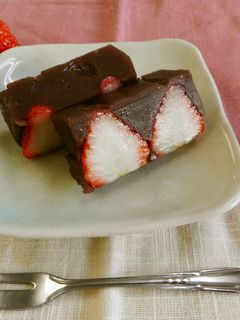 いちご水ようかん-レシピのメイン写真