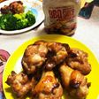 業スーBBQソースで手羽元のオーブン焼き