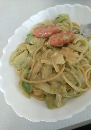 シチューのルーで簡単♪クリームパスタ-レシピのメイン写真