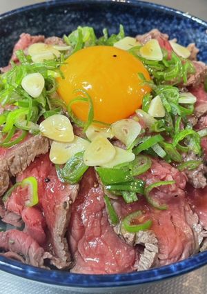 本格的男飯 ローストビーフ丼-レシピのメイン写真