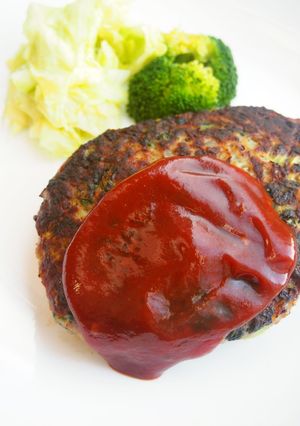 ほうれん草たっぷり！ハンバーグ♪栄養満点-レシピのメイン写真