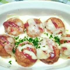 รูปของ 簡単すぎる！！たこ焼きのピザ風