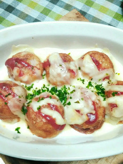 簡単すぎる!!たこ焼きのピザ風-レシピのメイン写真
