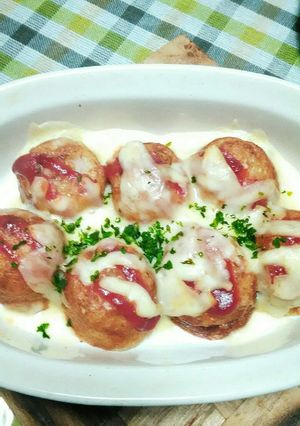 簡単すぎる！！たこ焼きのピザ風-レシピのメイン写真