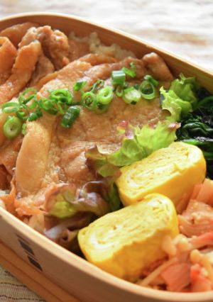 炭火焼き豚丼弁当-レシピのメイン写真