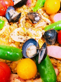 ホットプレートで!玄米カレーパエリア-レシピのメイン写真