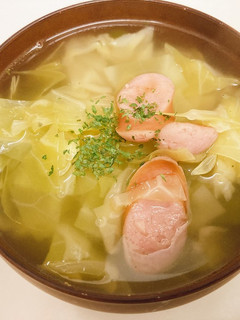 キャベツたっぷり!栄養満点コンソメスープ-レシピのメイン写真