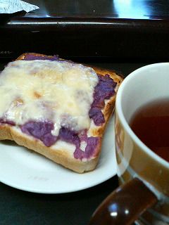 紫芋とチーズのお焼パン(^u^)-レシピのメイン写真