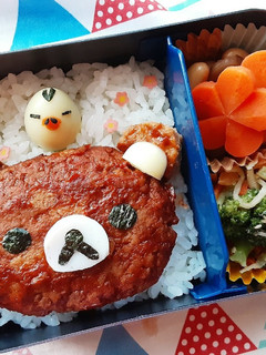 りらっくまハンバーグ-レシピのメイン写真