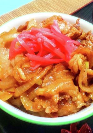 豚こまと玉ねぎだけでできる簡単絶品豚丼-レシピのメイン写真