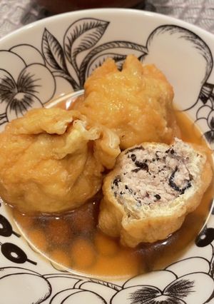 簡単！鶏ひき肉の巾着煮-レシピのメイン写真