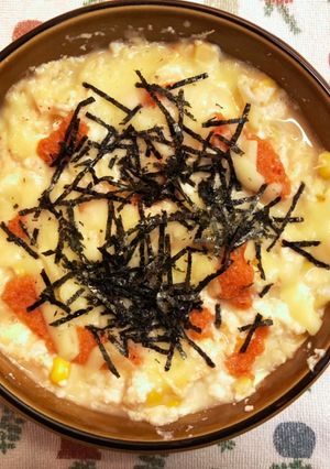 お豆腐明太子蒸しグラタン-レシピのメイン写真