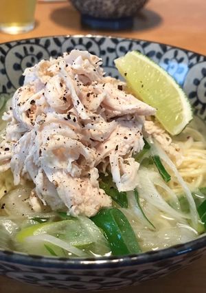 鶏のささみとネギの塩ラーメン-レシピのメイン写真