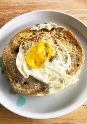 ベーグルエッグを朝食に♡-レシピのメイン写真