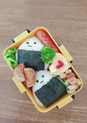 おにぎりのちょいキャラ弁当♪-レシピのメイン写真