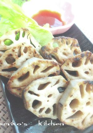 焼くだけ～外サクッ塩れんこん焼き-レシピのメイン写真
