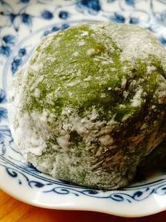 青汁と切り餅でレンチン大福-レシピのメイン写真
