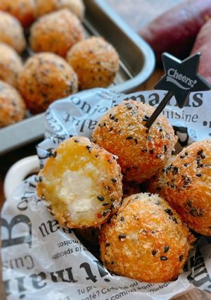 お弁当に☆クリチ入りさつまいもコロッケ-レシピのメイン写真