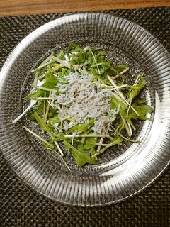 ヨウサマの減塩水菜としらすのサラダ-レシピのメイン写真
