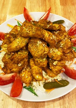 にんにくカレーの鶏胸肉オーブン焼き♡-レシピのメイン写真