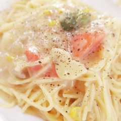 残りシチューでパスタランチ-レシピのメイン写真