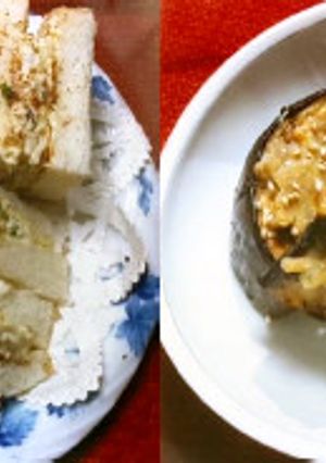 野菜の皮サンドイッチと田楽みそ-レシピのメイン写真