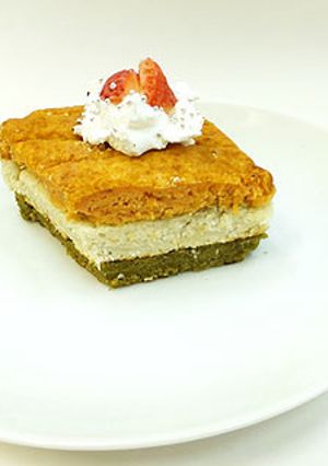 アレルギー対応　簡単ひし形の3色ケーキ-レシピのメイン写真