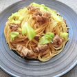 豚こまとキャベツの甘辛パスタ(作り置き)