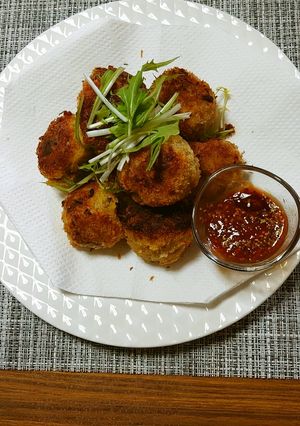 ヨウサマの減塩揚げないキャベツメンチ-レシピのメイン写真