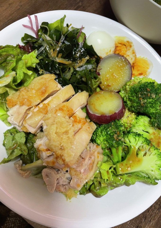 蒸し野菜と蒸し鶏のサラダ-レシピのメイン写真
