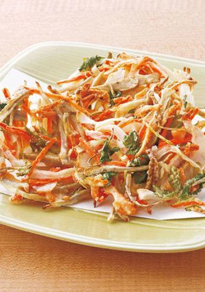 春野菜の揚げないかき揚げ-レシピのメイン写真