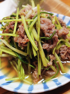 牛肉と壬生菜の甘辛炒め-レシピのメイン写真
