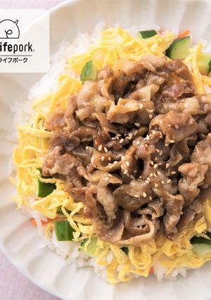 夏にスタミナ！ウナギより豚で蒲焼重-レシピのメイン写真