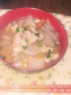 根菜たっぷりの豚汁-レシピのメイン写真