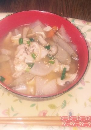 根菜たっぷりの豚汁-レシピのメイン写真