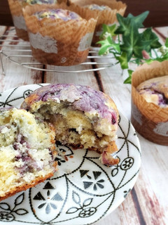 ブルーベリーとクリームチーズマフィン-レシピのメイン写真