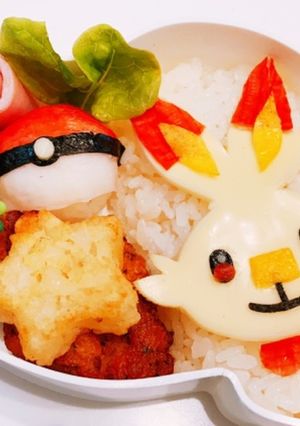 ポケモン☆ヒバニー キャラ弁-レシピのメイン写真