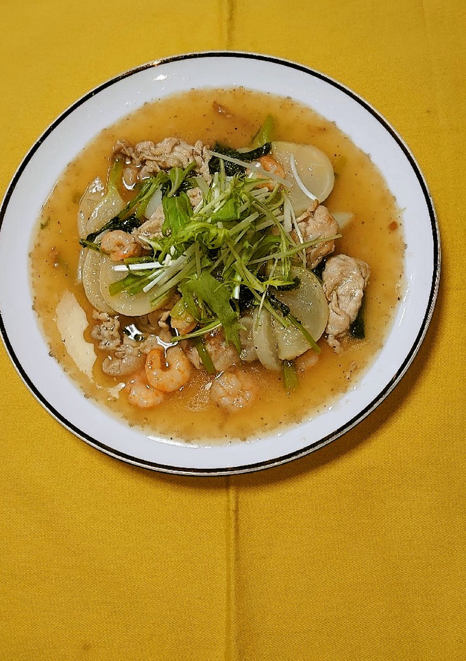 ヨウサマの減塩かぶと豚肉のオイスター炒め-レシピのメイン写真