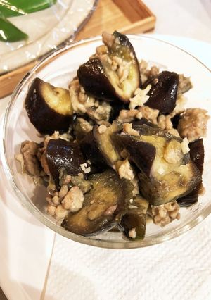 ナスと鶏胸ひき肉の炒め物　お弁当にも！-レシピのメイン写真