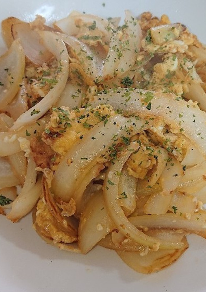 玉ねぎと醤油玉子炒め-レシピのメイン写真