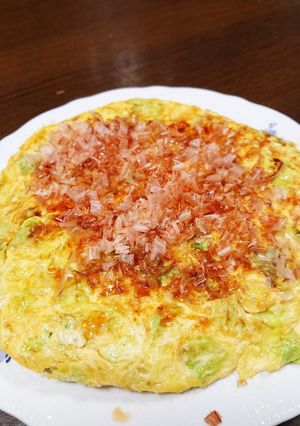 ダイエット☆おかか香る春キャベツの卵焼き-レシピのメイン写真