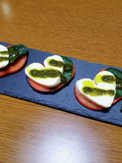 ハートのカプレーゼ-レシピのメイン写真