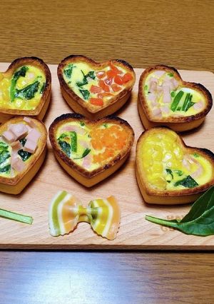 ハートのキッシュ-レシピのメイン写真