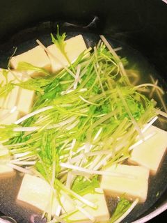 高野豆腐と水菜のあっさり煮-レシピのメイン写真
